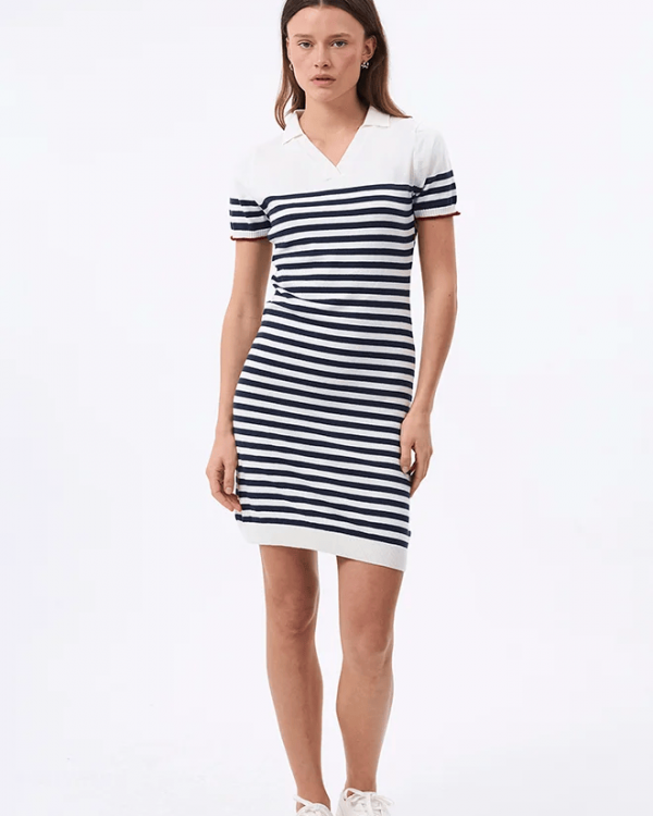 Lightweight Striped Knit Midi Dress – Breezy Summer Wear