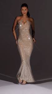 Kassie Embellished Sparkle Gown – Statement Evening Dress